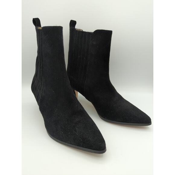 IvyLee Copenhagen Shoes - Ivylee Copenhagen Black Suede Pull On Ankle Boots Size EU38 (US7.5-8)